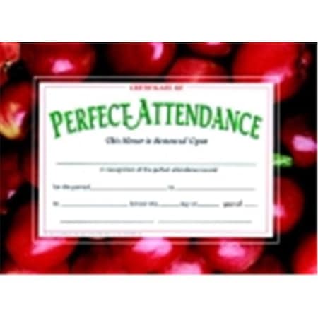 Hayes Hayes 8.5 x 11 in. Perfect Attendance Certificate; Pack 30 357052